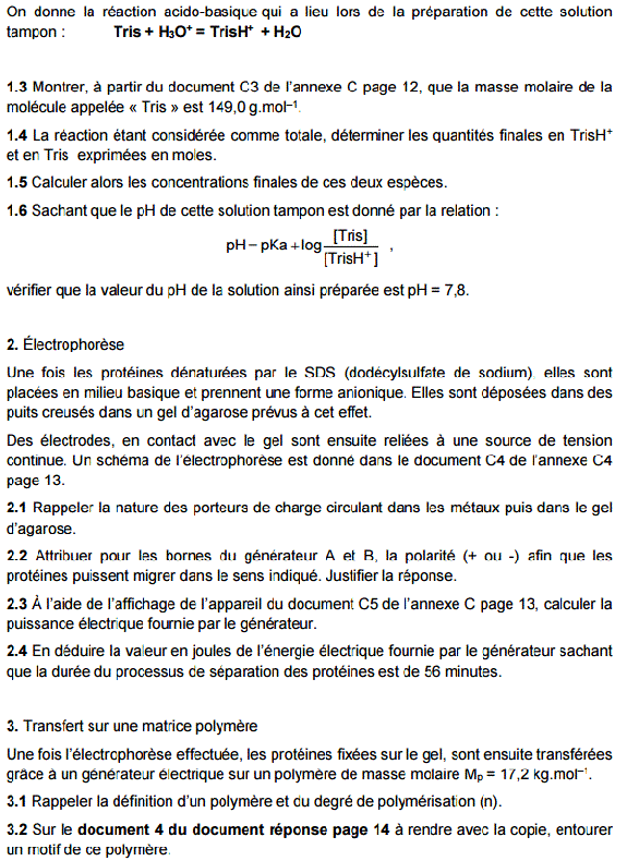 Sujet et correction Physique Chimie Bac STL Biotechnologies 2016 Polynsie : image 11