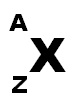 Symbole chimique a z x