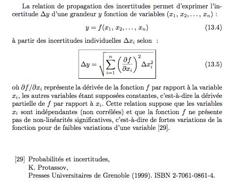 Incertitudes absolues et relatives