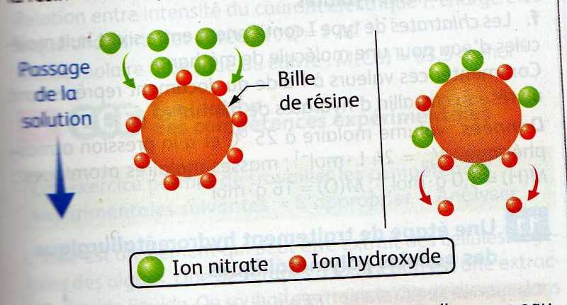 Eliminations des ions nitrate par une rsine changeuse d\'ions .