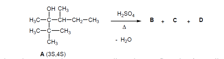 Reaction alcool avec H2OSO4