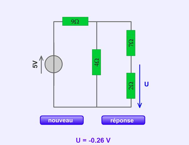 Calculer une tension dans un circuit lectrique