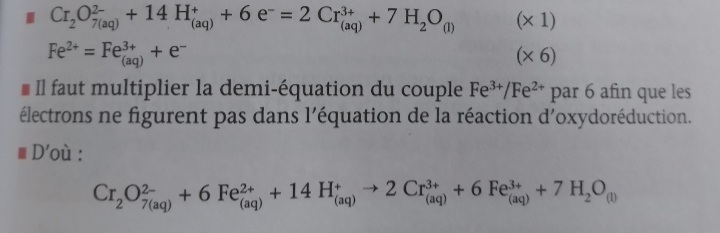 quation d\'une raction, x6 ?