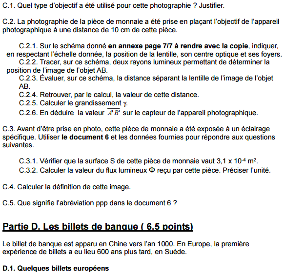 Sujet Physique Chimie Bac 2016 STD2A Mtropole : image 7