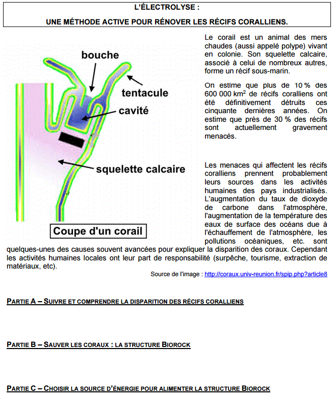 Sujet Bac STI2D - STL 2016 Polynsie Physique Chimie : image 2