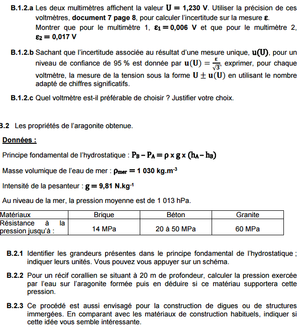 Sujet Bac STI2D - STL 2016 Polynsie Physique Chimie : image 9