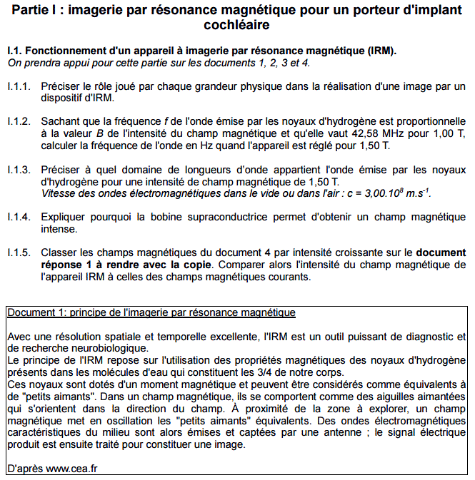 Sujet Physique Chimie Bac 2016 STL Mtropole : image 3