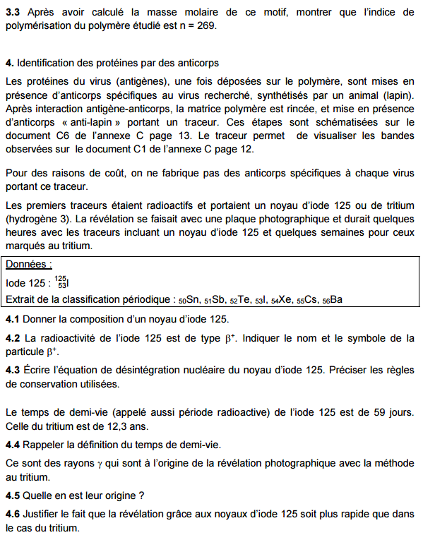 Sujet et correction Physique Chimie Bac STL Biotechnologies 2016 Polynsie : image 12