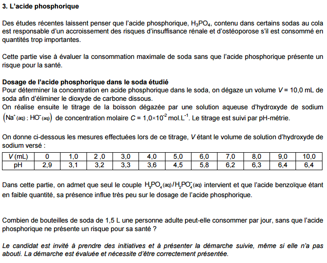 Sujets du Bac S 2015 de Physique Chimie (sp et non sp) : image 7