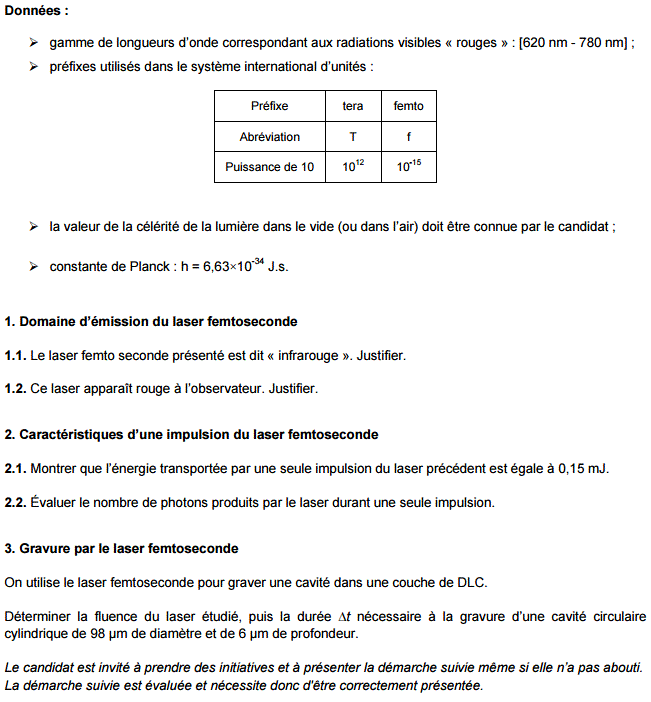 Sujets du Bac S 2015 de Physique Chimie (sp et non sp) : image 11