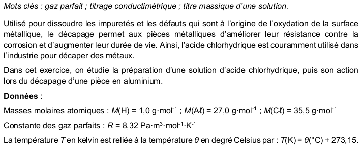 Bac Spcialit Physique-Chimie Amrique du Nord 2021 : image 27