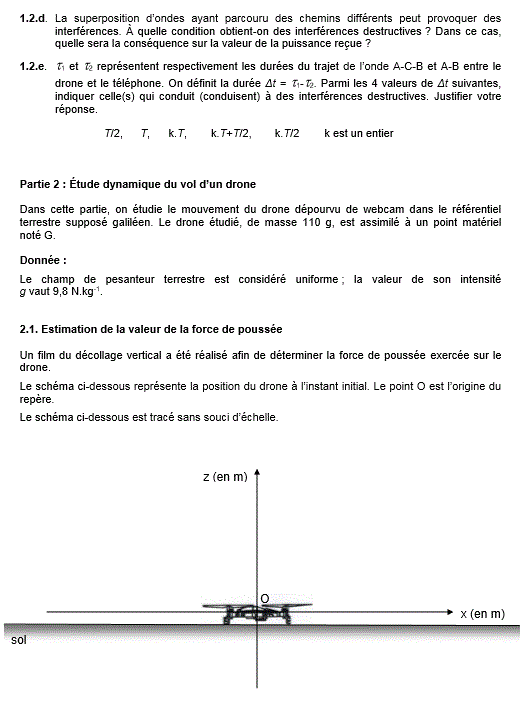 Sujet corrig Bac S 2016 Physique Chimie Pondichery : image 5