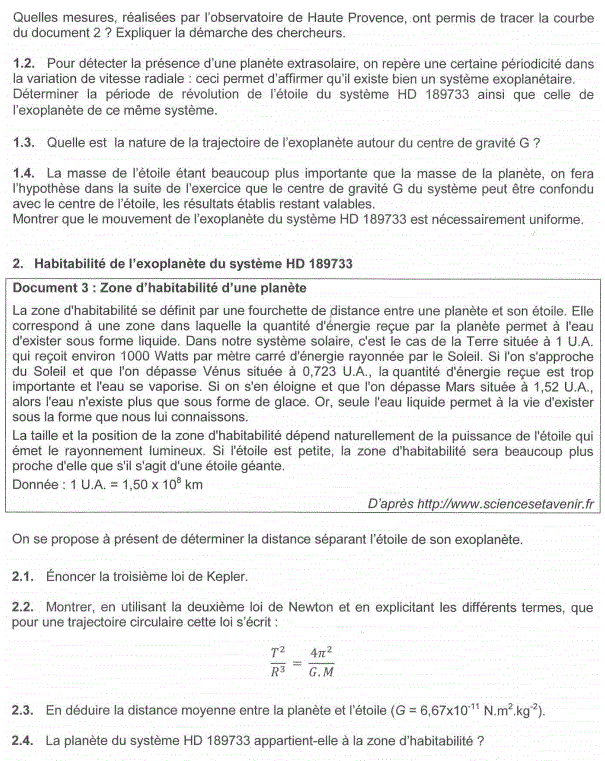 Sujet corrig Bac S 2016 Physique Chimie Amrique du nord : image 7