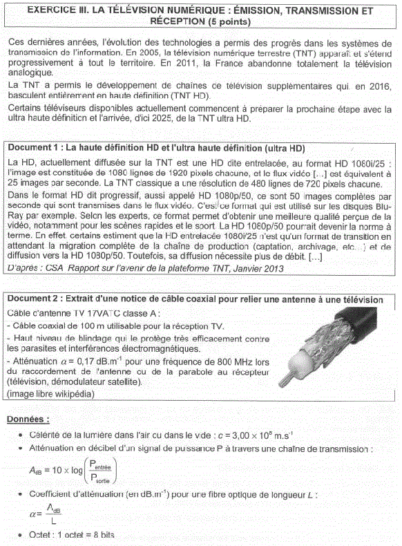 Sujet corrig Bac S 2016 Physique Chimie Amrique du nord : image 8