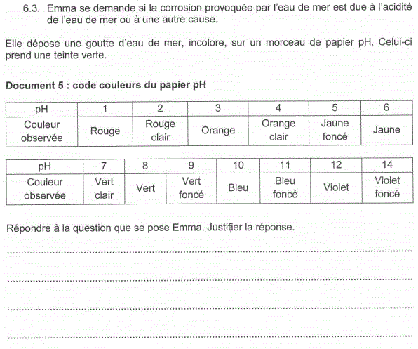 Sujet brevet 2016 Physique Chimie Washington : image 9