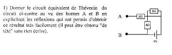 application loi de thevenin
