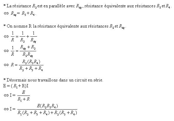 Calcul d\'intensit.