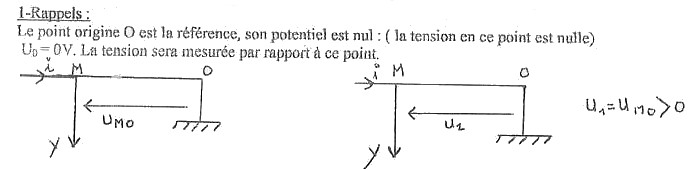 masse et vecteur tension