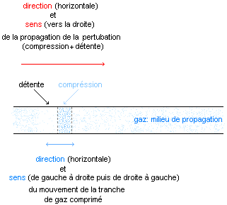 Transport de matire? dans une onde longidutinale?