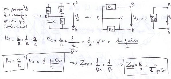 Inpdance Interne Gnrateur de Thvenin : problme
