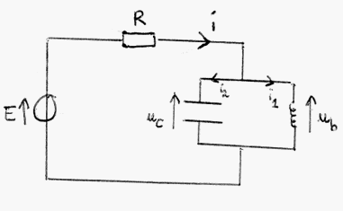 Rponse  chelon de tension d\'un circuit RLC.