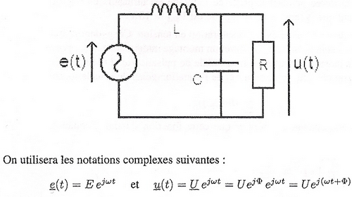 Exercice : tude d\'un circuit RLC