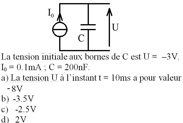 Exercice sur un condensateur !