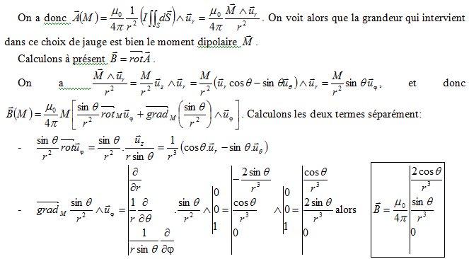 Discontinuit du champ magntique, inductance mutuelle et f