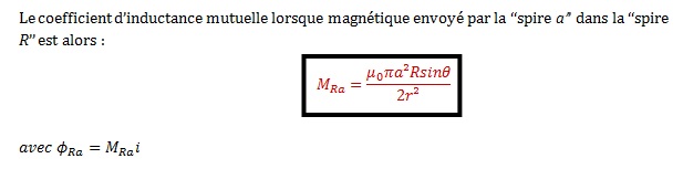 Discontinuit du champ magntique, inductance mutuelle et f