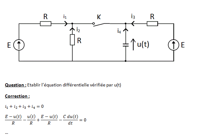 Problme pour tablir une equation diffrentielle