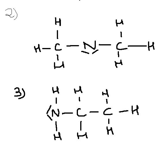 Ces 2 molécules sont des isomères, leurs formules brut sont les mêmes mais ...