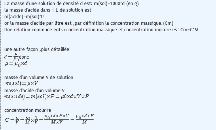 Concentration Massique Teneur Massique Concentration Forum De Sciences Physiques 242331