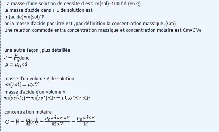 Solution commerciale d\'acide chlorhydrique