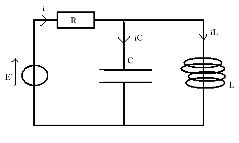 Dterminer intensits et tensions circuit RLC pour t<0 et t