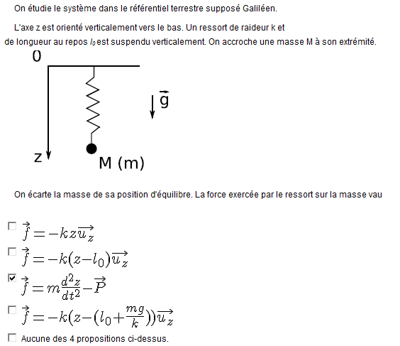 Question pour un Quizz de Physique