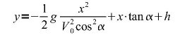 Problme : calcul de l\'angle idal lors d\'un lancer du poids...