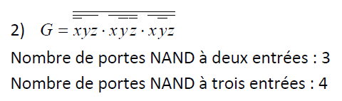 Nand et Nor physique electronique