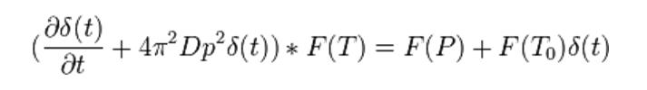 Equation de la chaleur avec source en 1D : pb sur transform
