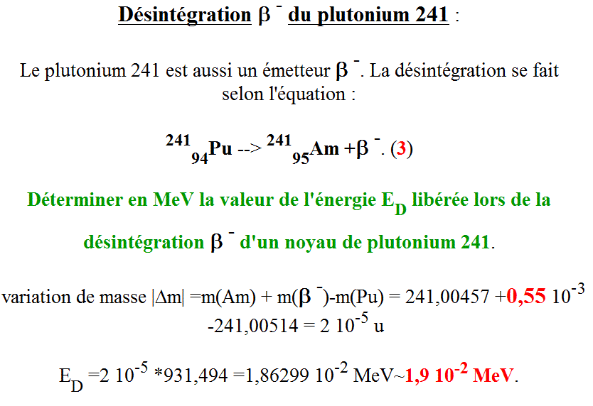 Plutonium fissile et nergie libre