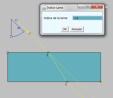Exercice de de rflexion et rfraction.