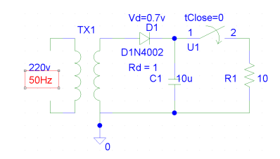 Alimentation stabiliser (condensateur)