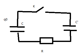 Dcharge d\'un condensateur C dans un circuit R C\'