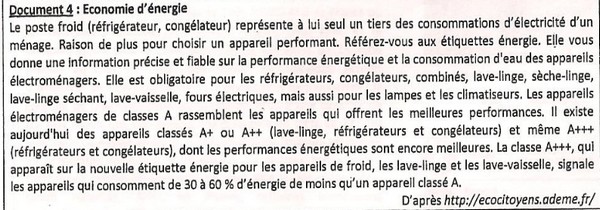 Puissances et consommations nergtiques
