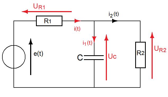 Circuit RC: quation vrifie par l\'intensit.