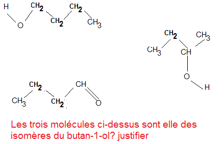Des isomre du butan-1-ol 