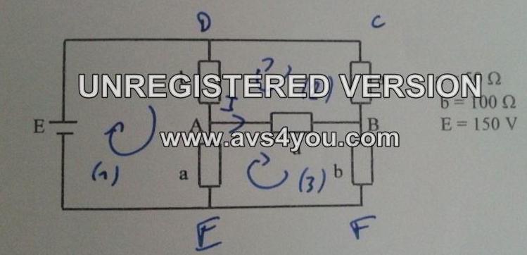 calcul courant circuit resisitif en  pont