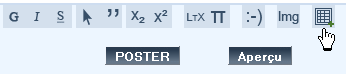 Insertion de tableau dans l\'envoi d\'un topic