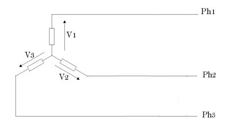Calcul tensions simple etoile triphas sans neutre