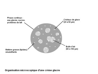 la formulation de crmes glaces