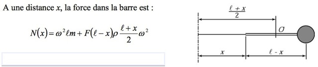Bras de levier, force centrifuge, masse volumique.